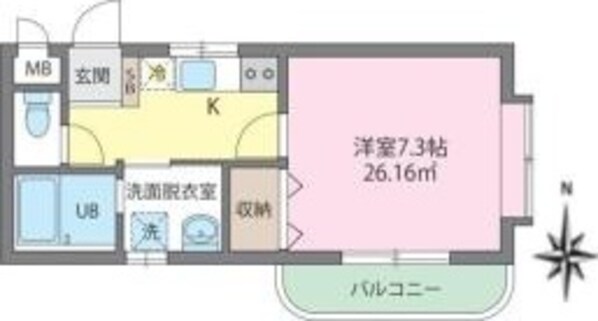 石川台駅 徒歩7分 2階の物件間取画像